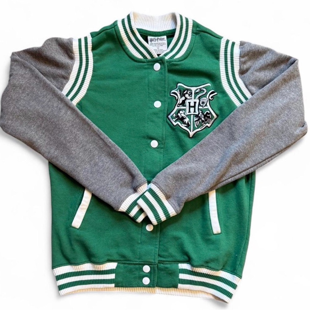 Harry Potter Slytherine Varsity Jacket. XS